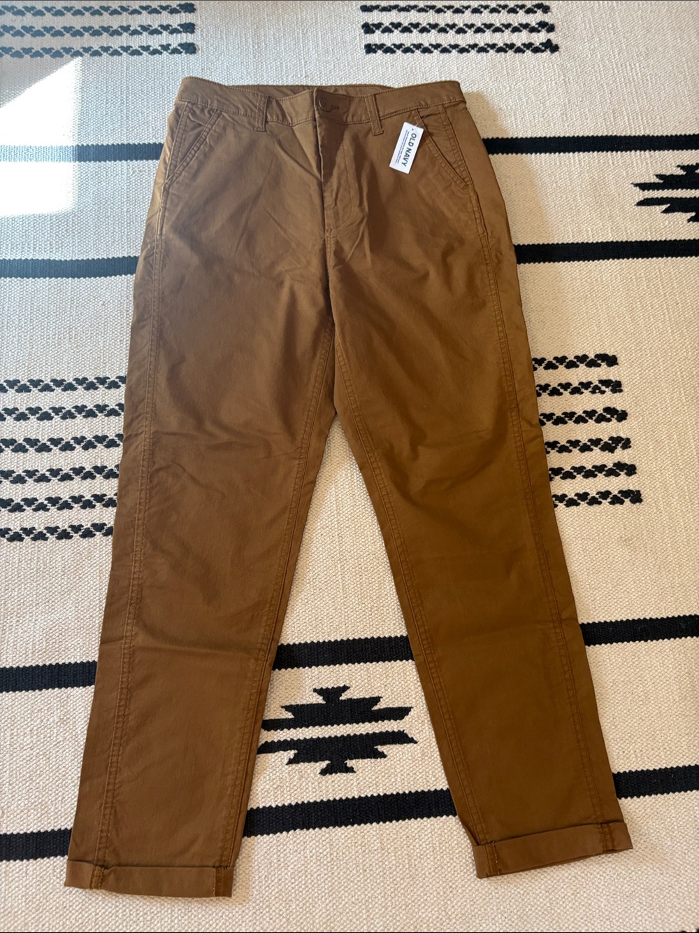 Old Navy Ladies Chinos in Chestnut Brown